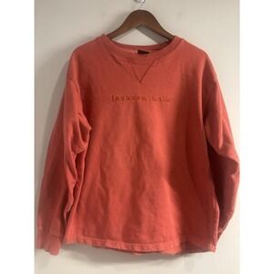 Outfitter Trading Co Women's L Orange‎ Jackson Hole Wyoming Crewneck Sweatshirt